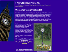 Tablet Screenshot of clockworks-inc.com